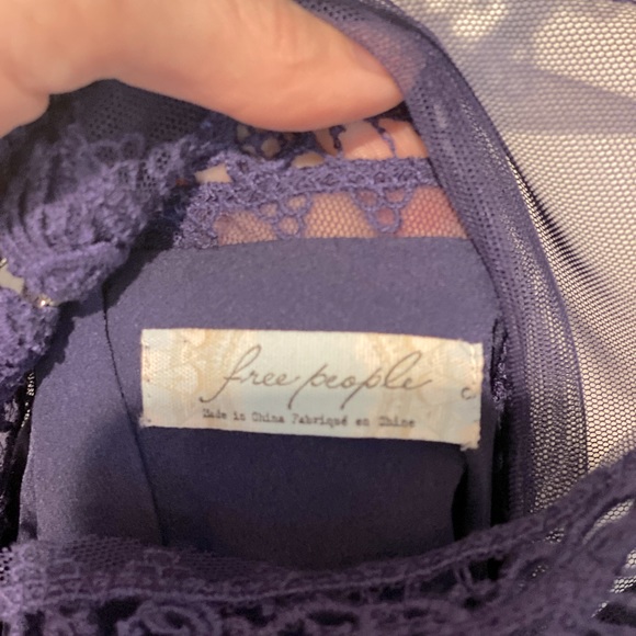 Free People Purple Boho Lace Dress - Picture 4 of 4